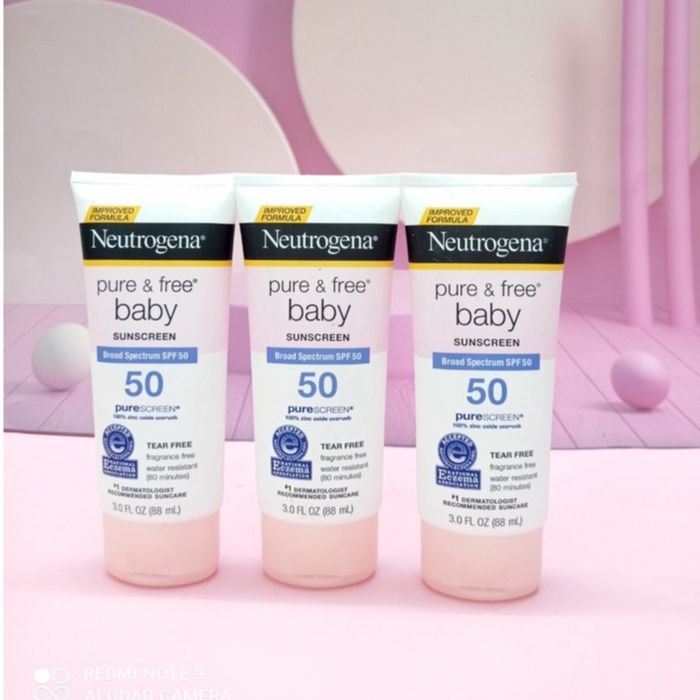 Hình ảnh 1 của kem chống nắng Neutrogena Pure & Free Baby SPF 50 cho trẻ em