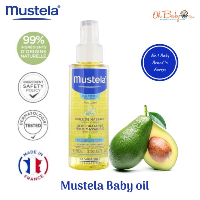 Hình ảnh dầu massage Mustela Baby oil 1