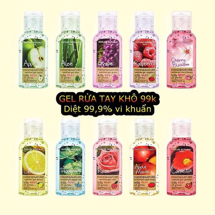 Hình ảnh 1 của Gel rửa tay khô Nature Republic Hand & Nature