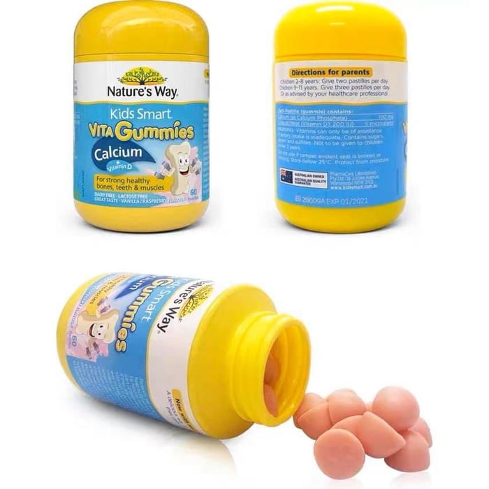 Hình ảnh NATURE'S WAY VITA GUMMIES CALCIUM + VITAMIN D 1