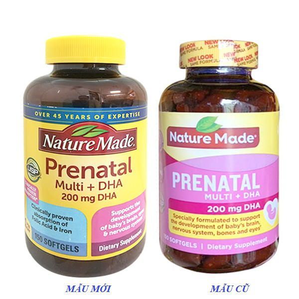 Hình ảnh Vitamin tổng hợp cho bà bầu Prenatal Multi DHA - Ảnh 1