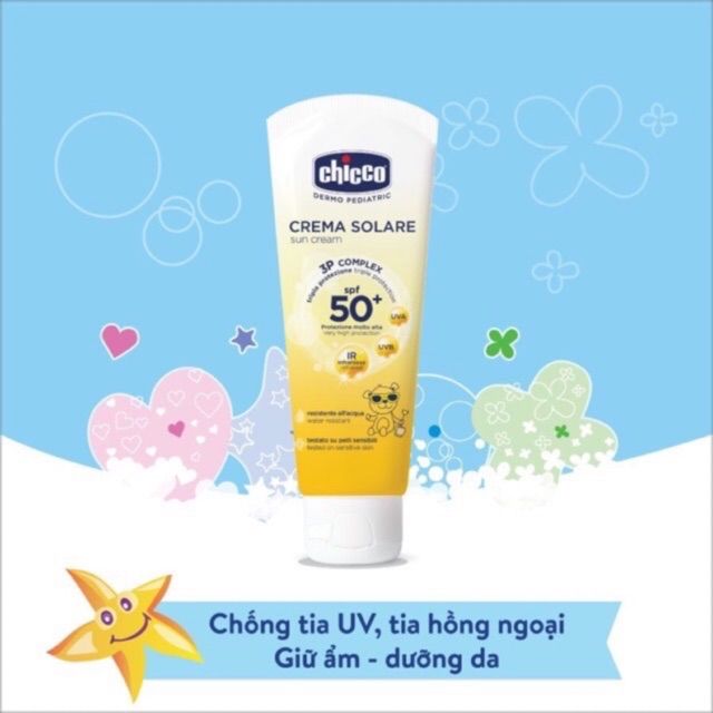 Kem chống nắng Chicco 3 tác động SPF 50+ - Hình ảnh 1