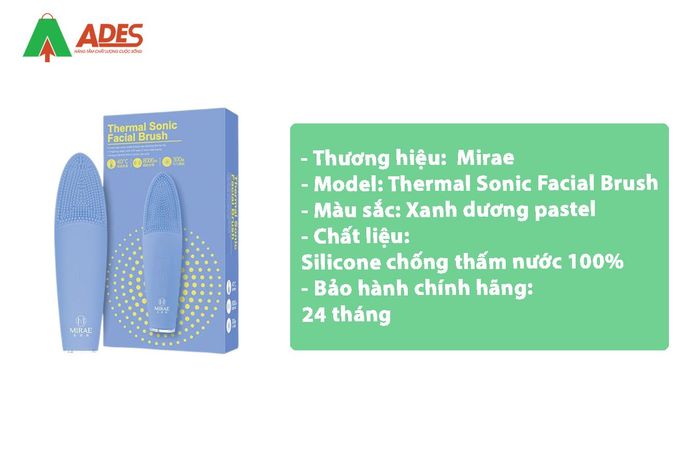 Hình ảnh máy rửa mặt Mirae Thermal Sonic Facial Brush 1