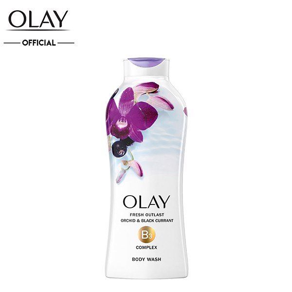 Hình ảnh 1 của sữa tắm Olay Fresh Outlast Soothing Orchid & Black Currant