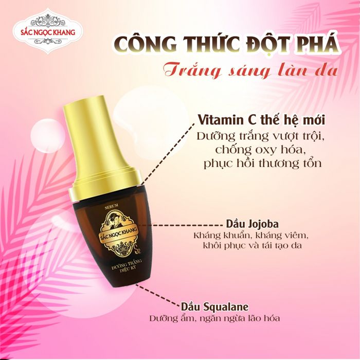 Serum Dưỡng Trắng Diệu Kỳ Sắc Ngọc Khang hình ảnh 2