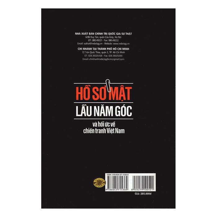 Bìa sách Hồ sơ mật Lầu Năm Góc và hồi ức về chiến tranh Việt Nam - Daniel Ellsberg, ảnh 2