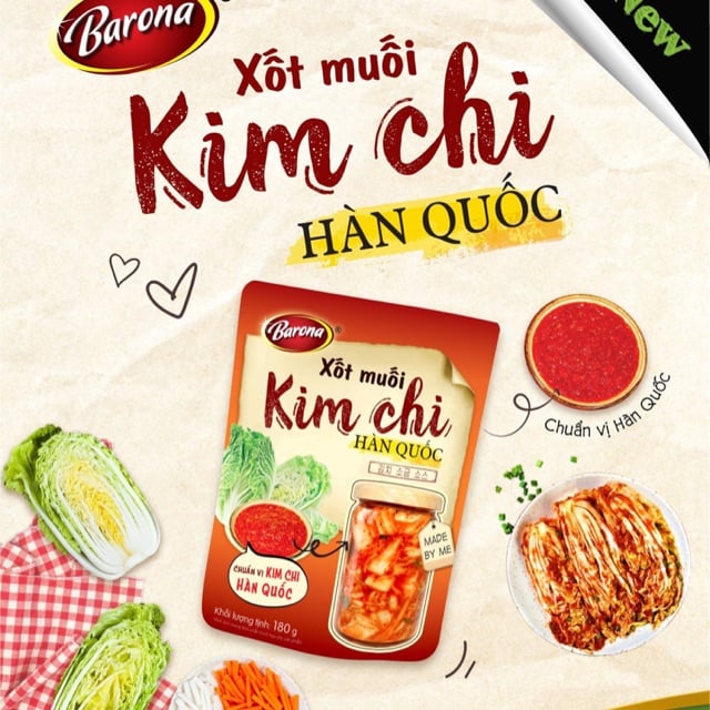 Xốt Muối Kim Chi Hàn Quốc Barona của Nam Phương Food - Hình 1