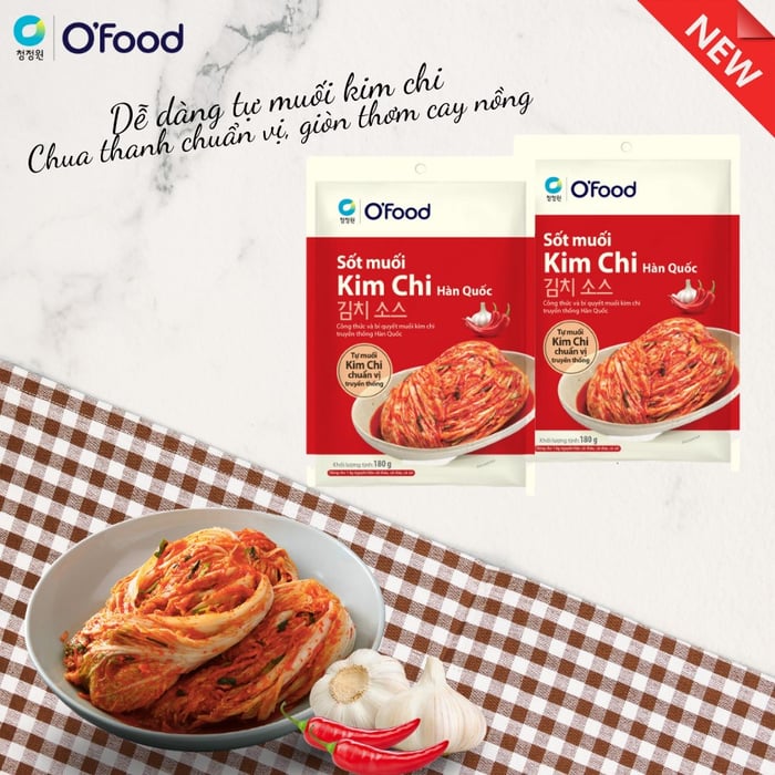 Sốt Muối Kim Chi Hàn Quốc Ofood - Hình 2