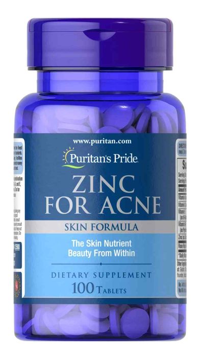 Viên Kẽm Cải Thiện Mụn Zinc For Acne Puritan’s Pride - Ảnh 2