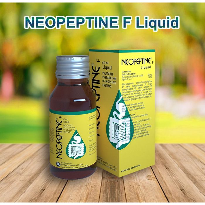 Hình ảnh Siro giảm đầy hơi, khó tiêu Neopeptin F Liquid 1