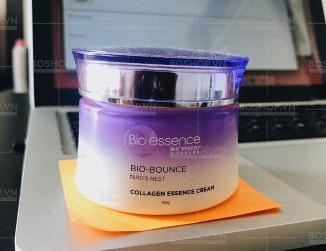 Hình ảnh 2 của Kem Dưỡng Sáng Da Ban Ngày Bio-essence Bio-Bounce Bird's Nest Collagen Essence Cream