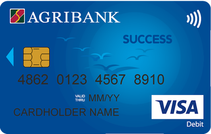 Hình 1 - Thẻ Agribank Visa Debit