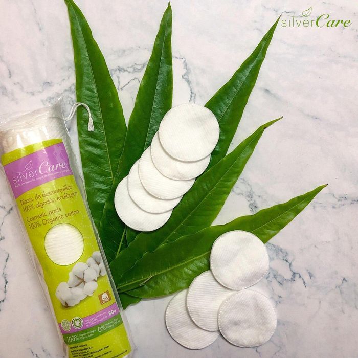 Bông Tẩy Trang Hữu Cơ Tròn Silvercare - Hình 1