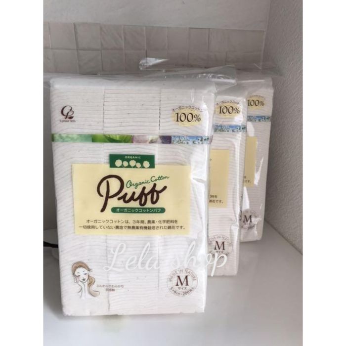 Hình ảnh bông tẩy trang organic cotton Puff 1