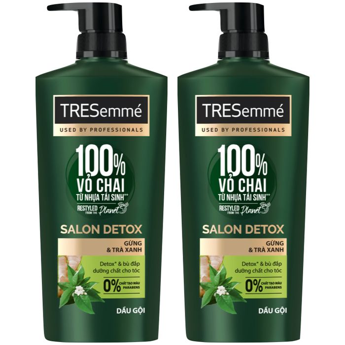 Dầu Gội TRESemmé Salon Detox Gừng & Trà Xanh Detox Tóc Chắc Khỏe - Hình ảnh 1