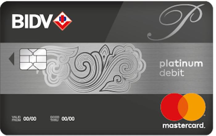 Hình 1 - Thẻ BIDV Mastercard Platinum Debit