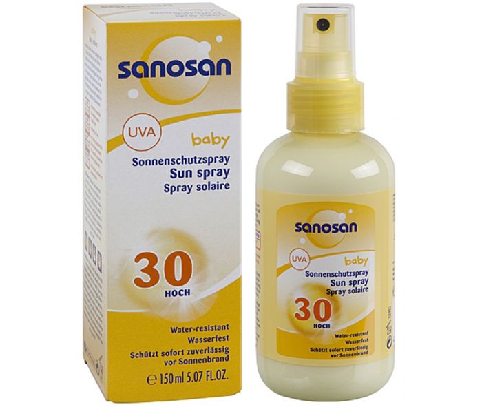 Xịt chống nắng Sanosan SPF30 ảnh 1