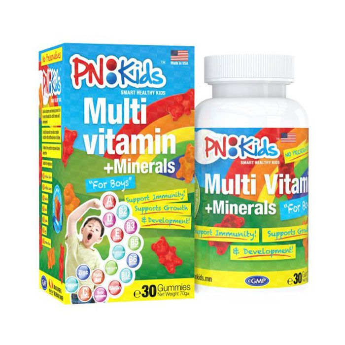 Hình ảnh kẹo dẻo bổ sung vitamin và khoáng chất PNKids Multivitamin + Minerals - 2