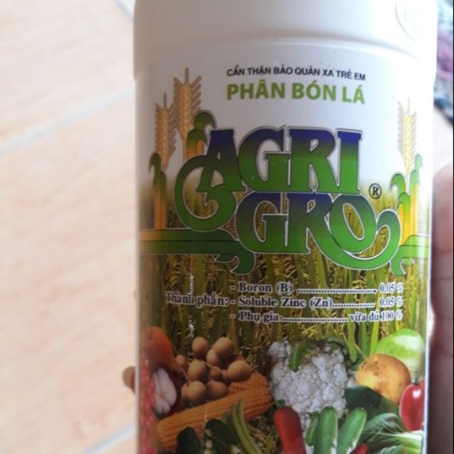 AGRI-GRO FOLIAR BLEND – PHÂN BÓN LÁ CUNG CẤP TRUNG VI LƯỢNG ảnh 1