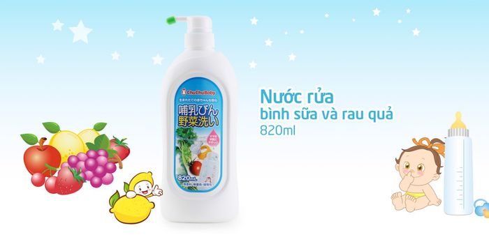 Hình ảnh nước rửa bình sữa Chuchu Baby 2