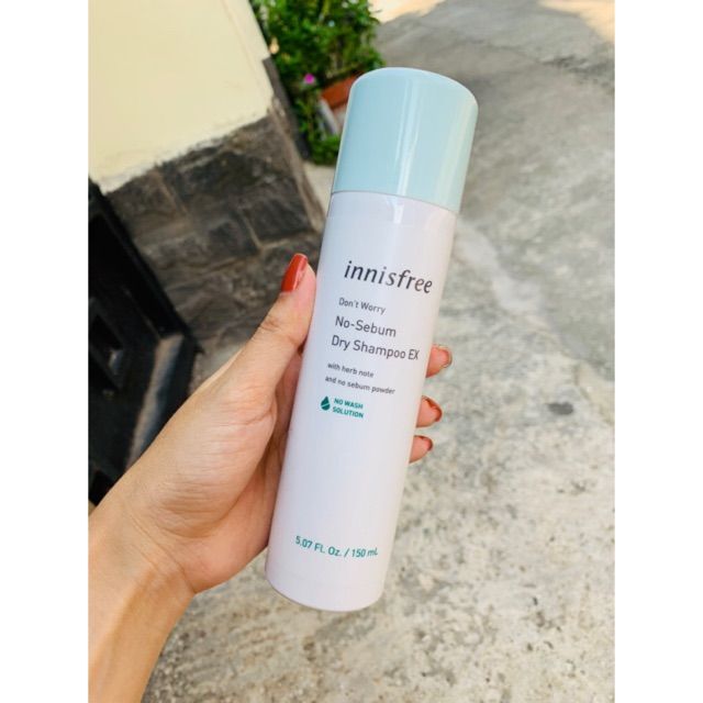 Dầu gội khô dạng xịt Innisfree Don't Worry No Sebum Dry Shampoo - Hình 1