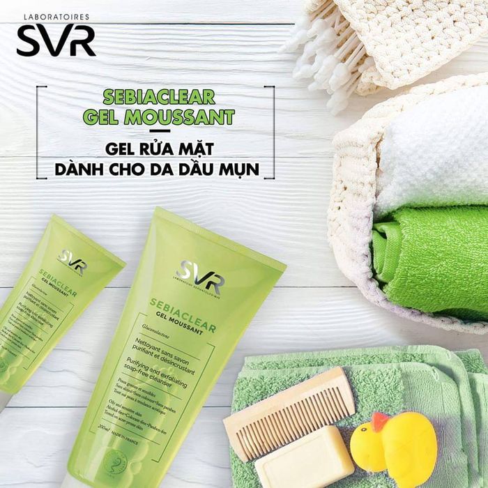 Hình ảnh 2 của sữa rửa mặt SVR Sebiaclear Gel Moussant