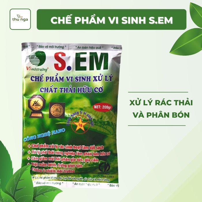 Chế phẩm vi sinh xử lý chất thải hữu cơ S.EM - hình ảnh 1