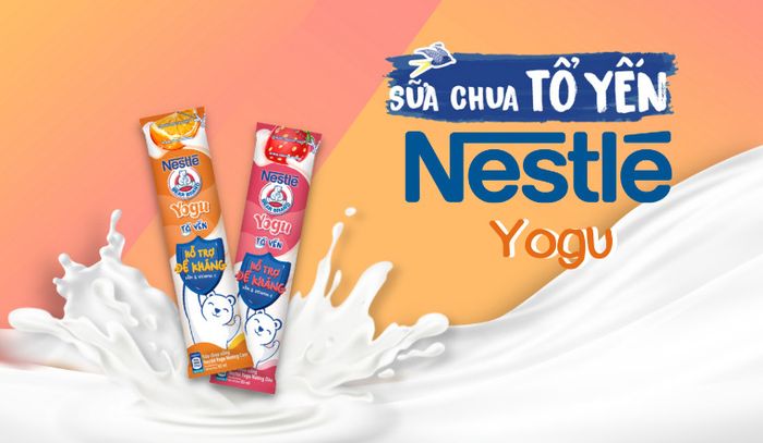 Hình ảnh sữa chua uống tổ yến Nestlé Yogu 1