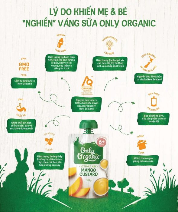 Hình ảnh váng sữa Only Organic 2