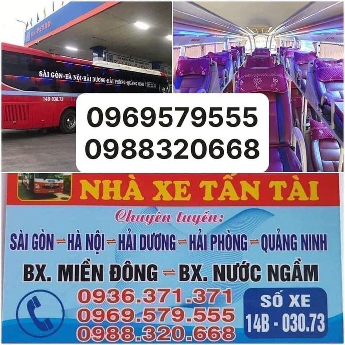 Hình ảnh xe khách Bắc Nam Tấn Tài 2