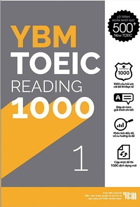 YBM TOEIC Reading 1000 Tập 1, 2, 3