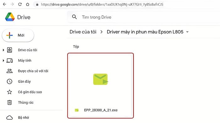 Hướng dẫn tải driver máy in Epson L805