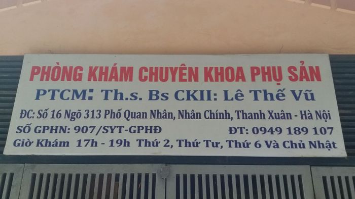 Hình ảnh Phòng khám phụ sản BTZ - Ths.BSCKII Lê Thế Vũ 2