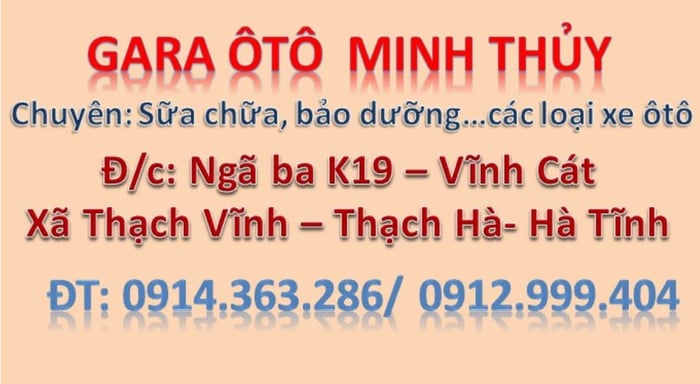 Gara Ô Tô Minh Thủy - Ảnh 1