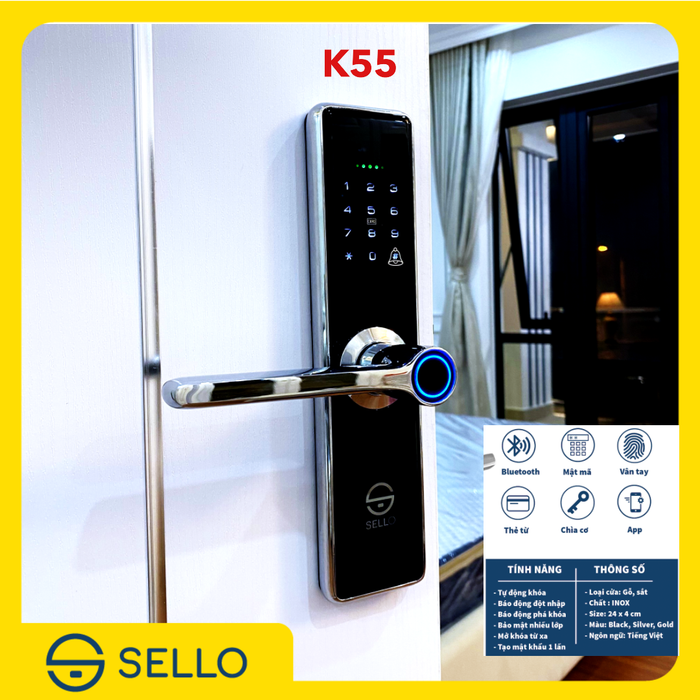 Ảnh 1 của kh&oacute;a cửa điện tử SELLO