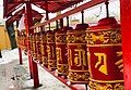 Bánh xe cầu nguyện trong chùa Phật giáo tại St. Petersburg.