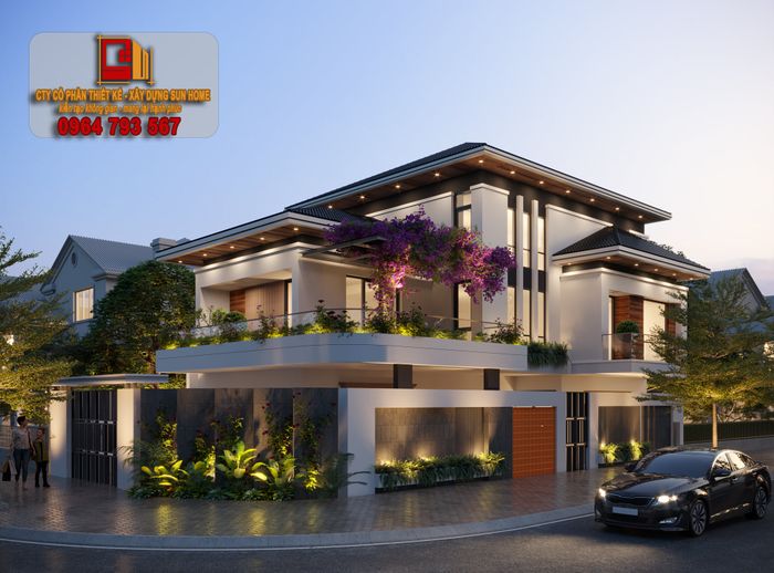 Hình ảnh thiết kế và thi công trọn gói nhà đẹp SUN HOME 1