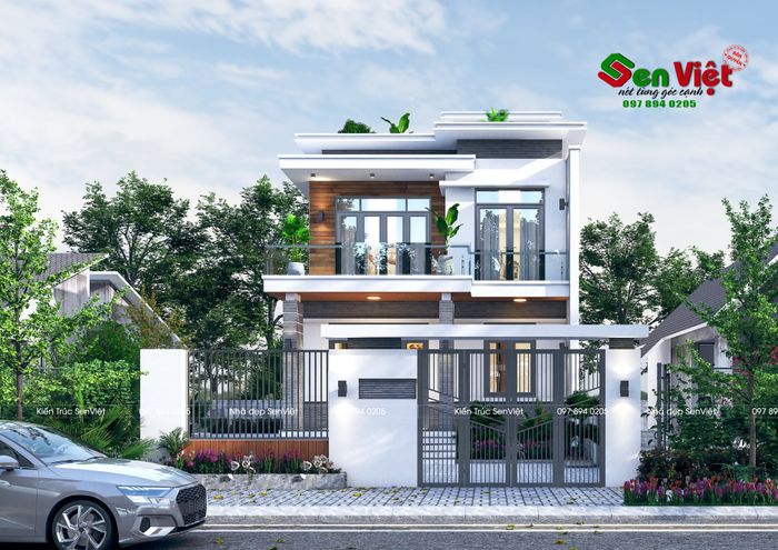 Hình ảnh thiết kế và thi công nhà đẹp Sen Việt 2