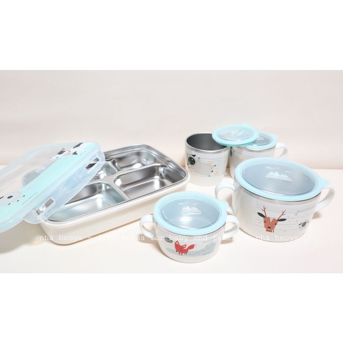 Khay Ăn Dặm Nhiều Ngăn, Cách Nhiệt Stenlock hình 2