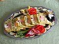 terrine cá hồi với húng quế