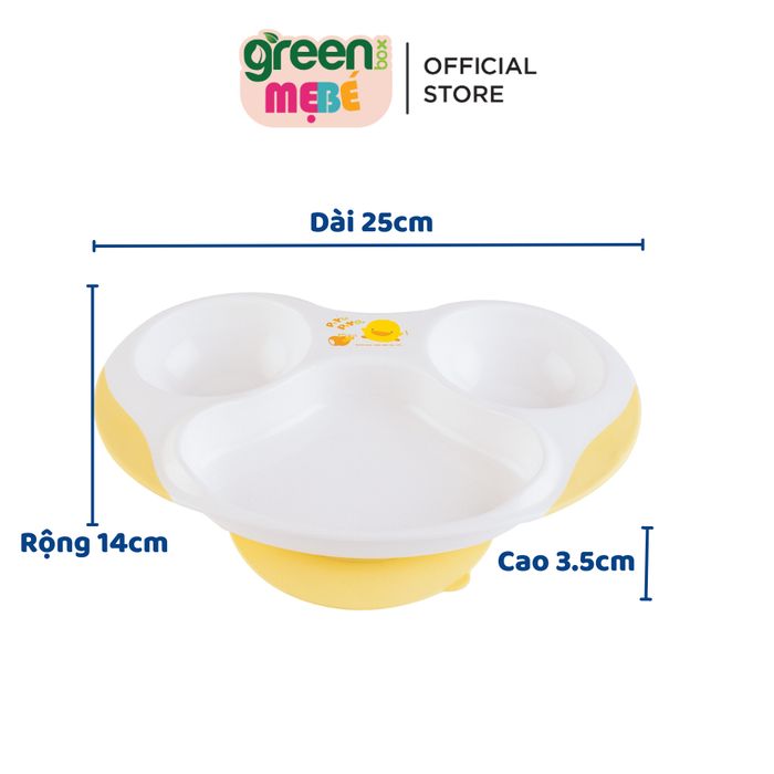 Khay Ăn Dặm 3 Ngăn Piyo Piyo PY630105 hình 2