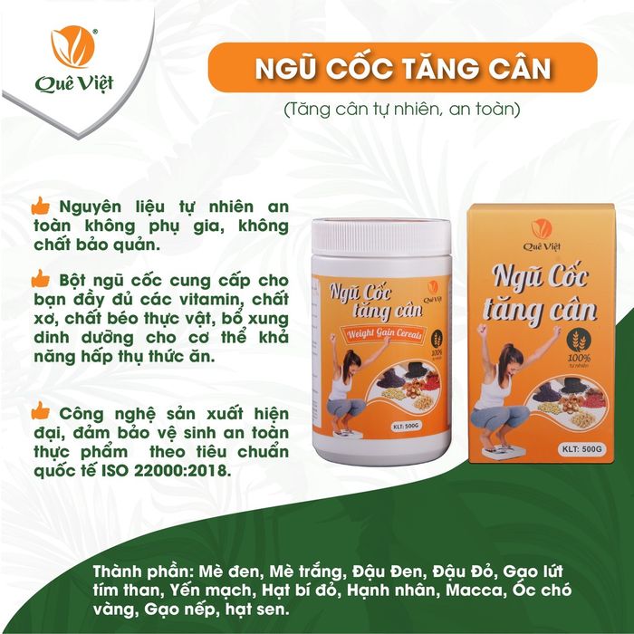 Ngũ cốc tăng cân Quê Việt - Hình ảnh 1