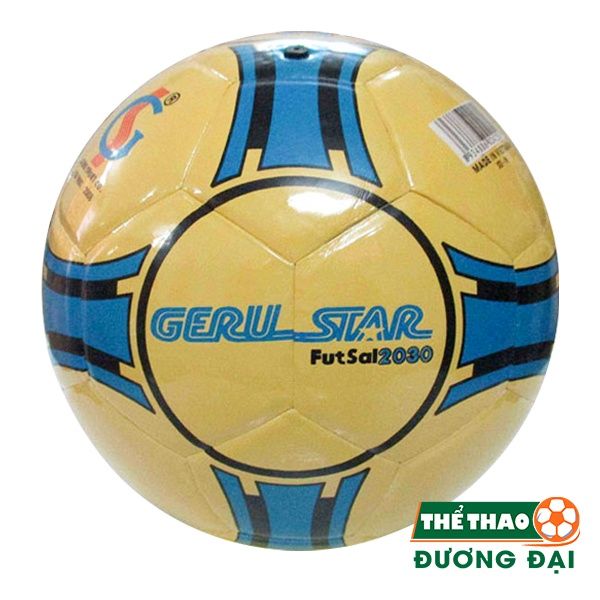 Hình ảnh bóng Futsal Geru 2030 màu vàng dán số 2