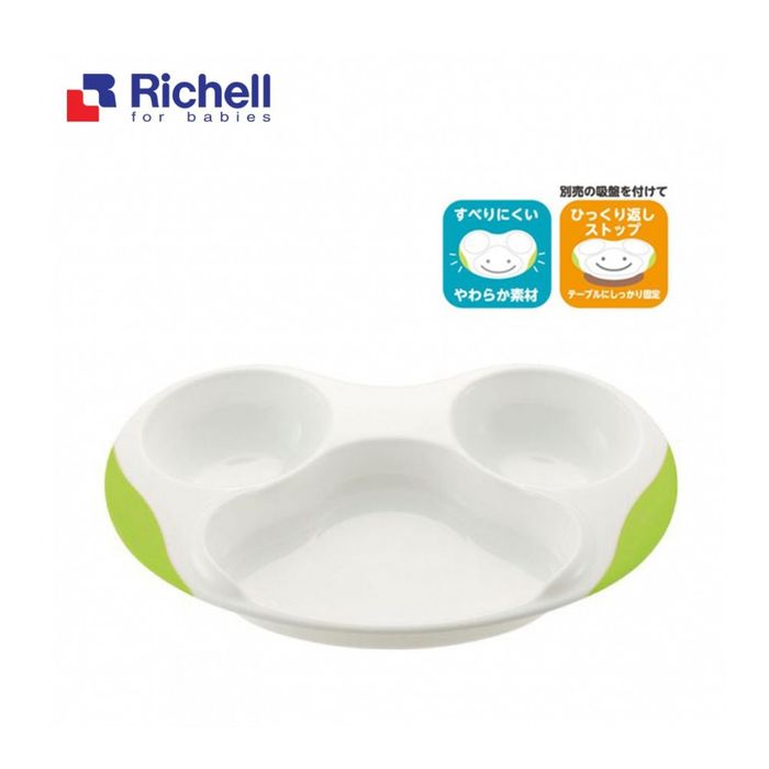 Khay ăn cho bé 3 ngăn của Richell, mã RC21051, hình ảnh 2