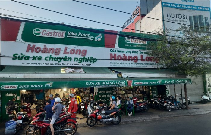 Hình ảnh 1: Cửa hàng sửa xe Hoàng Long