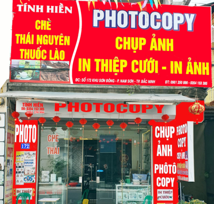 Hình 1 chụp ảnh thẻ tại Tính Hiền
