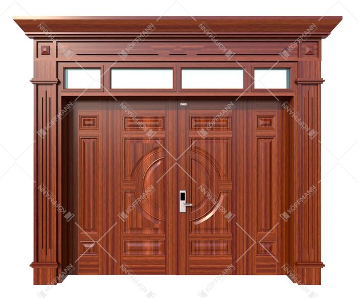 Hình ảnh cửa thép vân gỗ Koffmann 1