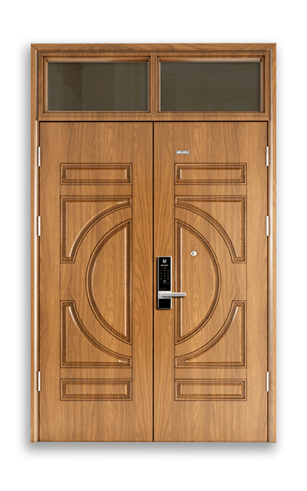 Ảnh cửa thép vân gỗ Galaxy Door 1