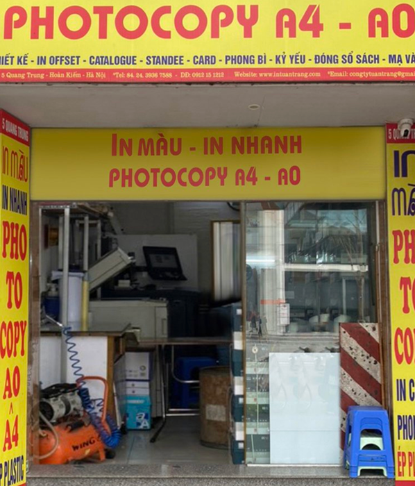 Photocopy gần đây 1 anh mo ta
