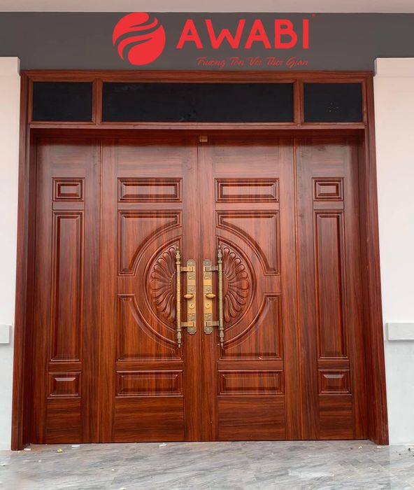 Hình ảnh cửa thép vân gỗ AWABI 2